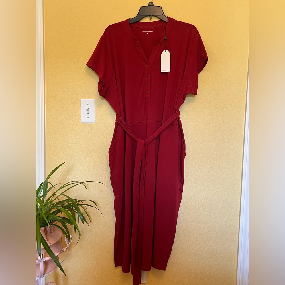 Universal Standard Cherry Midi Dress